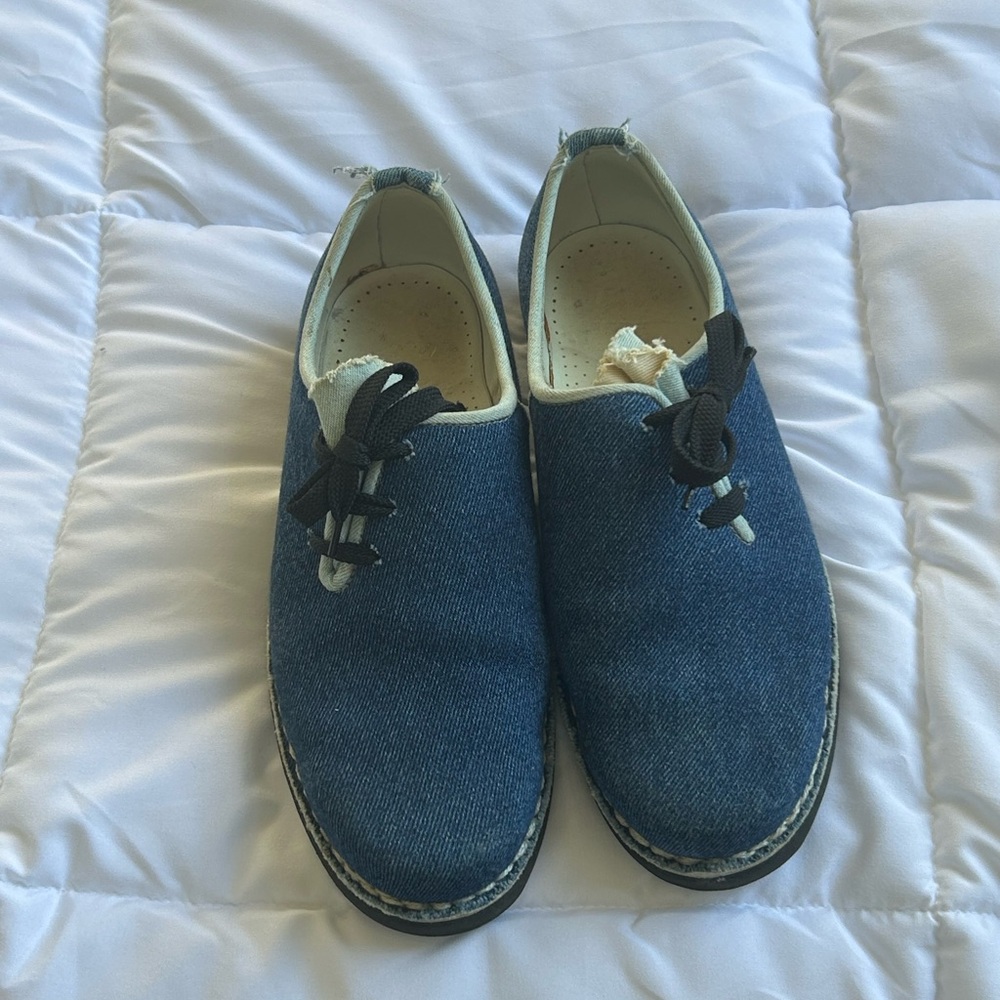 Unique Denim Casual Shoes - Blue